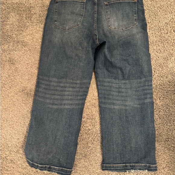 Judy Blue dark crop Wide Leg Jeans size 11 STRETCH - Picture 3 of 5
